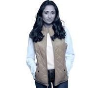 MATINEE Women's Lightweight Featherlight Vest Outdoor Puffer Vest Gilet Coat.… (UK, Numeric, 22, Regular, Regular, BEIGE)