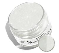 Matio Mica Powder, 1.8oz/ 50g Diamond White Pearlescent Effect Mica Powder for Epoxy Resin Natural Color Pigment for Soap Making Pigment, Bath Bomb, Candle Dye, Resin Craft, Paint,Nails,Jewelry