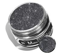 Matio Silver Black Mica Powder for Epoxy Resin, 1.8oz/ 50g Pearlescent Effect Mica Powder Natural Color Pigment for Soap Making, Bath Bomb, Candle Dye,Resin Craft,Paint,Nails Art,Jewelry,Slime Pigment