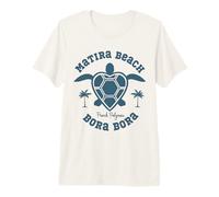 Matira Beach Vacation Holiday French Polynesia Flag Premium T-Shirt