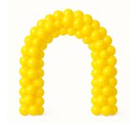 Matissa 100 pcs 12" (30CM) Balloons Pearlised Latex Air or Helium Wedding Birthday Christmas Party Decoration Available in 14 colours (Bright Yellow)