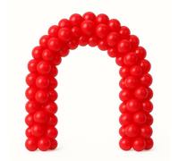 Matissa 100 pcs 12" (30CM) Balloons Pearlised Latex Air or Helium Wedding Birthday Christmas Party Decoration Available in 14 colours (Red)