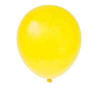 Matissa 50 pcs 12" (30CM) Balloons Pearlised Latex Air or Helium Wedding Birthday Christmas Party Decoration Available in 14 colours (Bright Yellow)