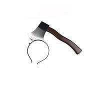 Matissa Halloween Scary Headband Fake Plastic Through Head Bleeding Knife Scissors Weapon Funny Costume Accessory (Axe)