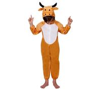 Matissa Kids Animal Costume for Boys Girls Unisex Fancy Dress Party Outfit Cosplay (S (For kids 31.5" - 35.5" tall) Bull)