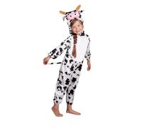 Matissa Kids Animal Costume for Boys Girls Unisex Fancy Dress Party Outfit Cosplay (S (For kids 31.5" - 35.5" tall) Cow)