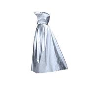Matissa Kids Halloween Cloaks Black Robe Costume Kids Hooded Cloak Vampire Robe Spooky Wizard, Grim Reaper, Witch, Cosplay Cape for Dress Up Halloween Costume (Silver, 125 cm)
