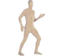 Matissa Men's Women's Full Body Adult sized Second Skin Shadow Like Head to Toe Costume Unisex Spandex Bodysuit (cream,Medium)