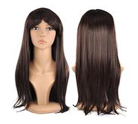 Matissa WOMEN'S LADIES LONG STRAIGHT WIG FANCY DRESS COSPLAY WIGS POP PARTY COSTUME (Brown)