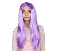 Matissa WOMEN'S LADIES LONG STRAIGHT WIG FANCY DRESS COSPLAY WIGS POP PARTY COSTUME (Purple)