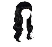 Matissa WOMEN'S LADIES LONG WAVY WIG FANCY DRESS COSPLAY WIGS POP PARTY COSTUME (Black)