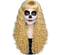 Matissa WOMEN'S LADIES LONG WAVY WIG FANCY DRESS COSPLAY WIGS POP PARTY COSTUME (Blonde)