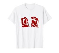 Matisse Abstract Couple Red - Modern Minimalist Value Graphic T-Shirt
