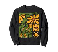 Matisse Love Sunshine Botanical Floral Abstract Pattern Sweatshirt