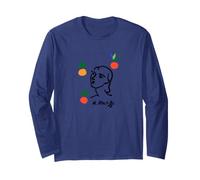 Matisse Summer Citrus Fruit Drawing Cut-Out Artwork Long Sleeve T-Shirt