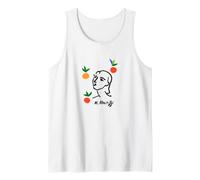 Matisse Summer Citrus Fruit Drawing Cut-Out Artwork Tank Top