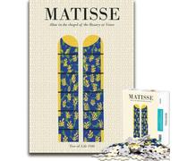 Matisse Tree of Life Floral Wooden Jigsaw Puzzle 1000 Pieces | For gifting: Puzzle for Adults: quiet evening activity on quiet evenings.