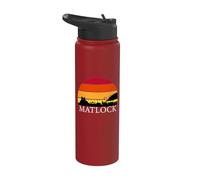 Matlock Skyline Derbyshire Peak District Souvenir Stainless Steel Insulated Water Bottle
