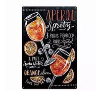 MATLPATS Aperol Spritz Tin Metal Sign - Choose Your Design Aperol Spritz Aperol Liquer Kitchen Bar Decor 8x12 Inch