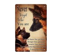 MATLPATS German Shepherd Dog Vintage Tin Signs Funny Metel Decorative Signs - Retro Wall Decor Home Wall Signs 6x8 Inch