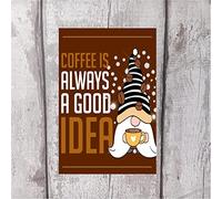 MATLPATS Metal Sign Wall Plaque Coffee Sign Coffee Plaque Kitchen Sign 6x8 Inch