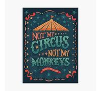 MATLPATS Not My Circus Not My Monkeys Metal Signs For Garage Man Cave Bar Kitchen Nostalgic Decor 6x8 Inch