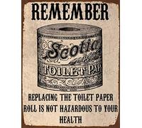 MATLPATS Retro Vintage Wall Metal Sign Tin Plaque Pub Shed Bar Man Cave Toilet Rules 6x8 Inch