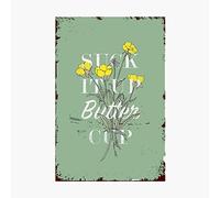 MATLPATS Suck It Up Buttercup Wall Decor Art Cave Bar Club Cafe Store Retro Signs Home Decoration Metal Tin Sign 6x8 Inch