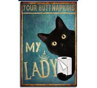 MATLPATS Your Butt Napkins My Lady Metal Tin Sign Wall Decor Bar Pub Cafe Home Decor Retro Poster Vintage Sign 6x8 Inches