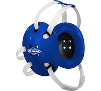 Matman Original Adult Wrestling Headgear - Locked-in Secure Fit, Comfortable Padding & Low-Profile Headgear for Wrestling, BJJ & MMA (Royal-White)