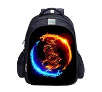 MATMO Soccer Backpack for Boys, Soccer Print Backpack Cool Football Pattern School Bag, Dragon Backpack 1, OneSize, Cartoon