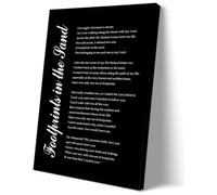 Matniger Footprints in Sand Wall Art Poem Poster Framed Prints Christian Religious Quotes Wall Art Inspirational Poster Poetry Canvas Wall Decor 12x18inches
