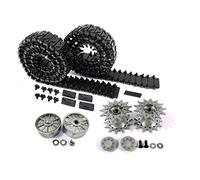 MATO Sherman Tracks 1/16 1:16 T74 Metal Tracks Idler Wheels Driving Wheels with Bearings/Sprockets for Heng Long 3898-1Tank