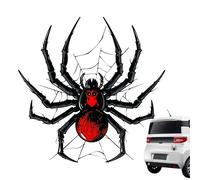 Matoebyr Spider Car Sticker, Cartoon Waterproof Horror Spider Stickers, Easy To Install, No Air Bubbles, For Scratch Cover, For Car Motocycle Decoration (10 X 10cm)