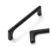 MATOOYA 10PCS Solid Cabinet Handles, Zinc Alloy Cupboard Drawer Pulls, Black Kitchen Cabinet Pulls, Easy to Install, 106mm/4.17inch
