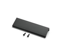 MATOOYA Edge Pulls for Cabinets, Aluminum Alloy Drawer Pull, Black Concealed Handle for Kitchen Dresser Drawers (2, Black, 120mm/4.72inch)