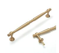 MATOOYA Solid Brass Cabinet Pulls, Brass Drawer Pulls, Kitchen Door Handles, Handles for Cabinets and Drawers (2, 223mm/8.78inch)