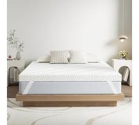 Matoresu 10CM Mattress Topper Single Bed with Removable Washable Zipped Cover, Single Mattress Topper High-Density Foam for Pressure Relief, Firm (90x190x10cm)