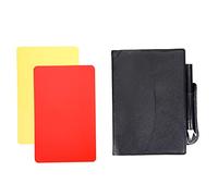 Matory MFUOE Referee Card Set Warning Referee Red and Yellow Cards Score Book with Pencil for Sports Football Game Soccer Basketball