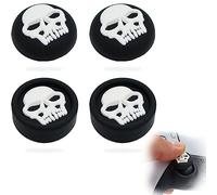 MatoSan® 4 x Skull Caps Thumbstick Grip PS4 PS5 Accessories for Playstation 5 Controller Stick Joystick Attachment Silicone for Xbox One Series