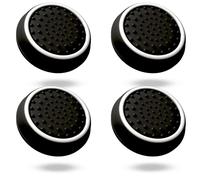 MatoSan® SpaceSan Thumbstick Caps - Compatible with PS5 Controller and Standard Gaming Controllers - Non-Slip Grip Caps for Better Control - 4 Piece Accessory Set - Black Edition