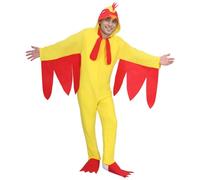 Matreeglam Chicken Costume Adult for Carnival Parties (Yellow, M)