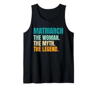 Matriarch The Woman The Myth The Legend Vintage Retro Tank Top