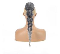 Matriarchs Kinky Afro Bubble Ponytail Hair Extensions for Black Women Kinky Curly Ponytail Afro Puff Ponytail Synthetic Hair Protection Piece Style #1B/Grey