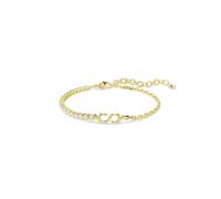 Matrix 18ct Yellow Gold Plated Round Cut Crystal Bracelet
