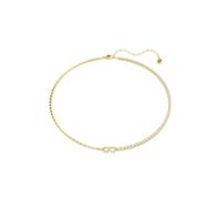 Matrix 18ct Yellow Gold Plated Round Cut Crystal Necklace