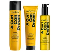 Matrix A Curl Can Dream Cleansing Shampoo 300ml, Hair Mask 250ml and Moisturising Hair Oil 150ml Bundle for Curls and Coils