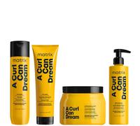 Matrix A Curl Can Dream Manuka Honey Infused Shampoo, Mask, Leave-in Cream and Hair Gel for Curls and Coils