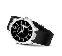 Matrix Antique 2.0 Day & Date Softest Silicone Strap Analog Watch for Men & Boys, Black, Free Size, Modern