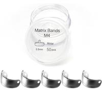 Matrix Bands M4 Dental Sectional Bands, 5.5mm, 50-Piece Set, Molar